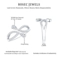 thumbnail image 5 of Rosec Jewels Lab Created Diamond Promise Infinity Ring - Minimalist Ring - EF-VS Quality, 18K White Gold, US 10.50, 5 of 8