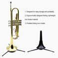 thumbnail image 1 of Maoww Trumpet Stand Safe Storage Shelf Displaying Stand Foldable Trumpets Holder Brass Instrument Fitting Support Tripod Accessories, 1 of 7
