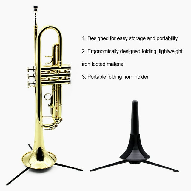 Maoww Trumpet Stand Safe Storage Shelf Displaying Stand Foldable Trumpets Holder Brass Instrument Fitting Support Tripod Accessories