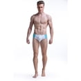 thumbnail image 2 of Aayomet Maillots de Bain pour Hommes avec Doublure de Compression Maillots de Bain de Printemps de Plage Caleçons Courts de Bain Triangulaires (Blanc, m), 2 of 5
