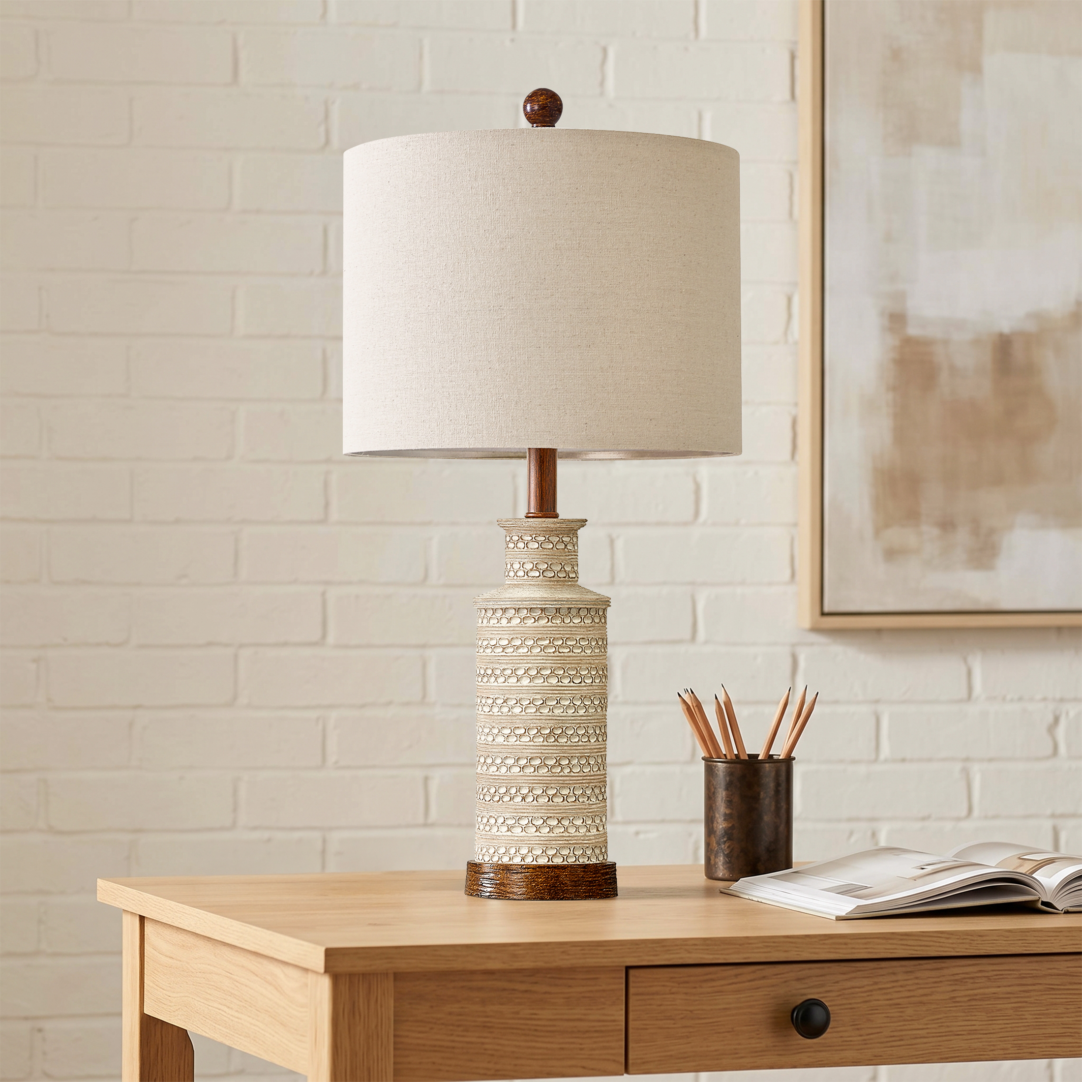 Oneach Bedside Table Lamps, Set of 2, 24 Inch photo 7