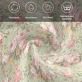 thumbnail image 5 of Pink Flowers Cloth Napkins, Green Country Botanical Floral Leaves Washable and Reusable Dinner Napkins Set of 6, Table Napkin for Kitchen Party Birthday Wedding Hotel Housewarming 20"x20", 5 of 8