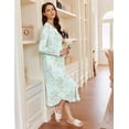 thumbnail image 2 of Ekouaer Nightgowns for Women with Pockets Long Sleeves Nightshirts Ladies Nightdress Plus Size Pajama Dress, 2 of 6