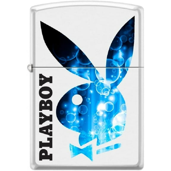 Zippo Lighter -for Playboy Rabbit Head Bunny Blue Water Bubbles Splashes #Z5331