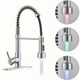 thumbnail image 6 of Kitchen Faucets, Kitchen Sink Faucets with Pull Down Sprayer Single Handle Kitchen Faucets for Kitchen Sink Commercial , Kitchen  360° Rotation Pull-out Hot And Cold Water Kitchen, 6 of 7
