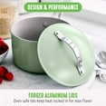 thumbnail image 4 of GreenLife Dream 2-Quart Ceramic Nonstick Saucepan with Lid, Silicone Stay Cool Handle, Sage Green, 4 of 7