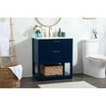 thumbnail image 2 of 30 inch single bathroom vanity in blue, 2 of 8