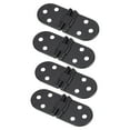 thumbnail image 2 of Bisagra abatible, 4 piezas de aleación de zinc, bisagra de puerta negra, bisagra de mesa, bisagra abatible para accesorios de hardware de gabinete, 2 of 8