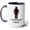 Blue, variant on Rongyun Coffee Travel Mug - Women Powering 'It Was Never A Dress' Motivational Ceramic Mug - Coffee or Tea Cup - Novelty Gift for Women 11 oz