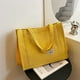 thumbnail image 5 of Bolso de mano para mujer, bolso de mano de pana con cremallera, bolso de hombro cruzado grande, bolso de mano para viaje, trabajo, 2 piezas, 5 of 5