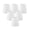 Off White, variant on Set of 2 Off White Linen Clip On Chandelier Lamp Shades, 3.5-inch by 4.5-inch by 4.5-inch