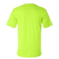 thumbnail image 4 of Bayside - High Visibility Safety Green T-Shirt for Men | 50/50 Cotton/Polyester Pocket Shirt, Classic fit 5.4 oz Pack of 9, Size S, 4 of 6