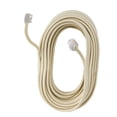 thumbnail image 1 of Extensión telefónica lisa cable plano, 7.62 m marfil, blanco, 1 of 4