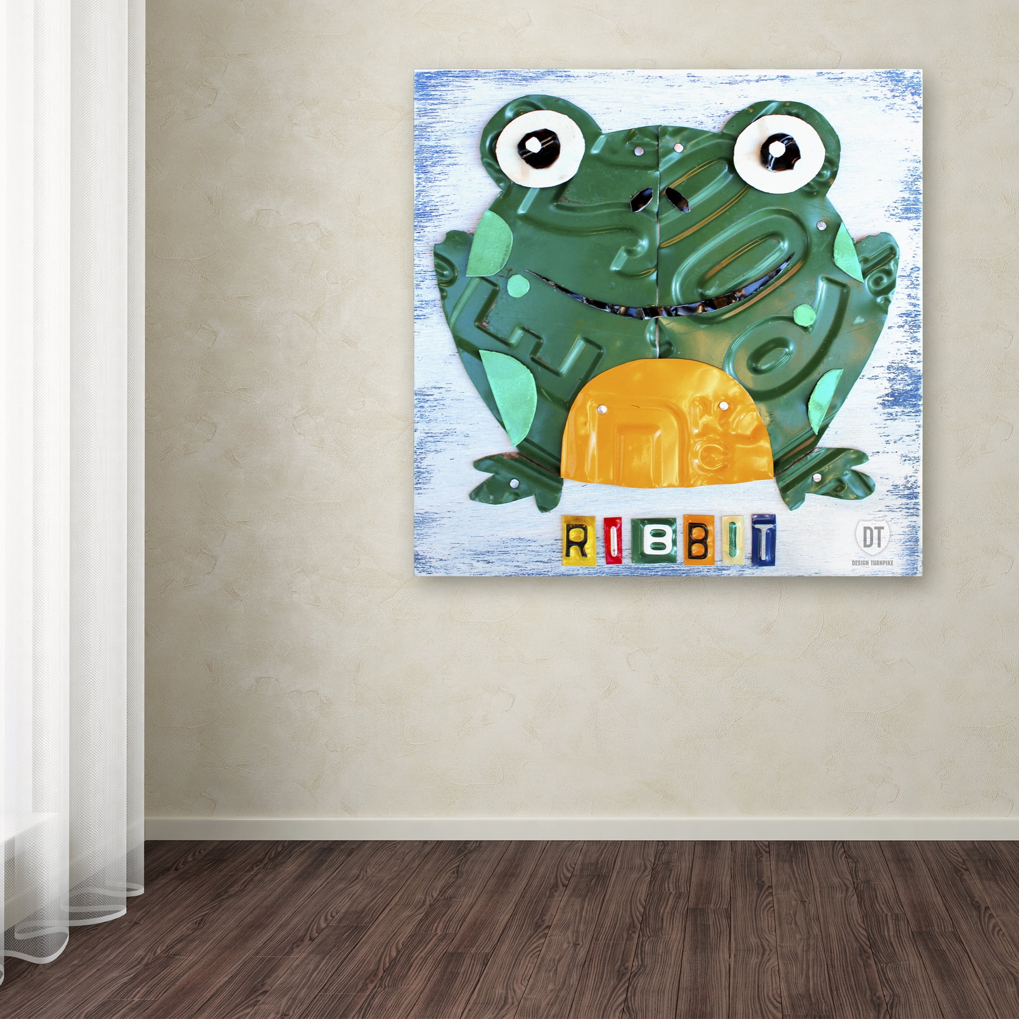 Trademark Fine Art 'Ribbit the Frog' Canvas Art by Design Turnpike