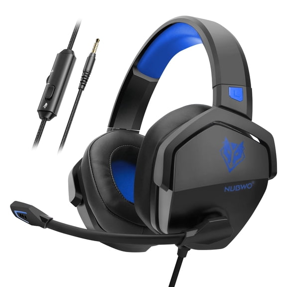 EEEkit N16 Wired Gaming Headset with Mic, 50mm Drivers, 3.5mm Over-Ear Headphones for Xbox, PS5, PS4, PC and Switch