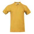 thumbnail image 1 of Playera Polo George Talla G Manga Corta Lisa Cuello 3 Botones Amarillo Mostaza, 1 of 4