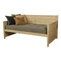 Kodiak Furniture Marisa Wood Daybed in Weathered White with Mattress
