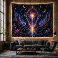 thumbnail image 6 of Cosmic Upper Radiant With Swirling Galaxy Nebula Glows, Mystical Fantasy for Space Lovers, Galaxy Room Decor, Mother's Day Gift, Tapestry Wall Hanging for Bedroom and Dorm, 6 of 7