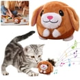 thumbnail image 4 of Interactive Dog Toys, Remote Control Dog Toy, Rechargeable Motion Activated Dog Toy, Moving Dog Toys for Large Dogs, Talking Squeaky Music Active Moving Pet Plush Toy to Keep Them Busy (Puppy), 4 of 8