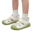 thumbnail image 2 of YMNXA Baby Toddler Girls Boys Summer Sandals Soft Sole Non Closed Toe Color Block Comfortable Breathable Walking Shoes For Outdoor Activities,Green,8-10 Months, 2 of 8