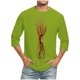 thumbnail image 1 of Camisas de Manga Larga para Hombres Imprimir Casual Cuello Redondo Blusa de Manga Corta, Camisas de Lino para Hombres, 1 of 4