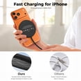thumbnail image 4 of 25W Magnetic Wireless Charging Pad with 30W Wall Adapter, Qi2.2 Certified Fast Charger with 4FT Braided Cable, Compatible with iPhone 17/16/15/14, Samsung Galaxy S26/S25 Ultra, Pixel 10,Black, 4 of 7