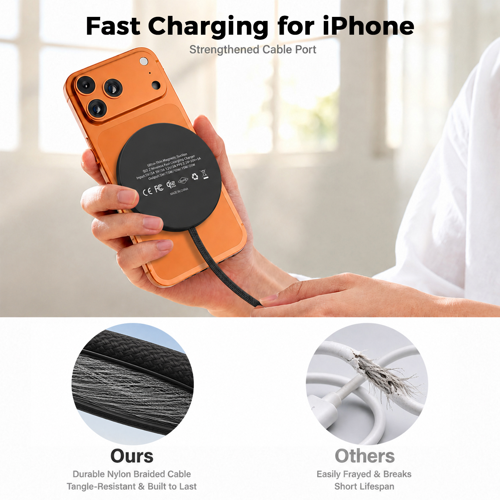 Lafati 25W Qi2.2 Magnetic Wireless Charging Pad photo 4
