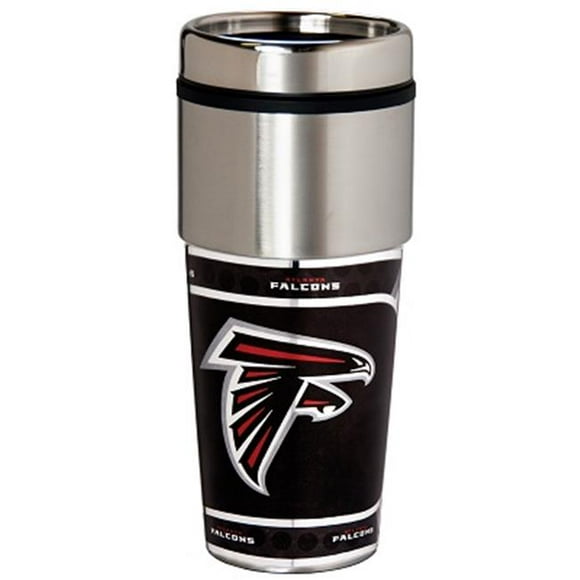 Great American Products 46520 Atlanta Falcons Gobelet de Voyage en Acier Inoxydable 16 oz. Graphiques Métalliques