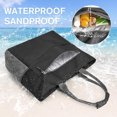 thumbnail image 2 of ZPurple Beach Bag, Waterproof Sandproof Beach Tote Bag, 35L Large Capacity Foldable Travel Hand Bag for Women, 2 of 8