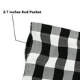 thumbnail image 7 of 2 Pack Buffalo Plaid Curtains, Valances for Windows, Farmhouse Window Treatment Decor Curtains, 16" x 56" Rod Pocket Valances, 7 of 7