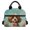 Bow & Puppy Pattern, variant on HUIACONG Steampunk Wolf with Gears Pattern Insulated Lunch Tote, Aluminum Film Easy Clean Lining Practical Zipper Lunch Tote for Kids
