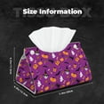 thumbnail image 4 of Kdxio Halloween2 Print Tissue Box Cover,Modern PU Leather Rectangular Tissue Box Holder for Bathroom Living Room Bedroom Office Desk Car Home, 4 of 6
