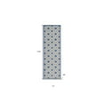 thumbnail image 3 of HomeRoots 2' X 8' Blue And Grey Gingham Non Skid Indoor Outdoor Runner Rug, 3 of 6