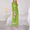 thumbnail image 3 of Goofa Funny Chicken Printed Women’s 2 Piece Pajama Set Super,Pajamas Women's Long Sleeve Sleepwear Soft Button Down Loungewear Pjs Lounge Set Nightwear-X-Large, 3 of 9