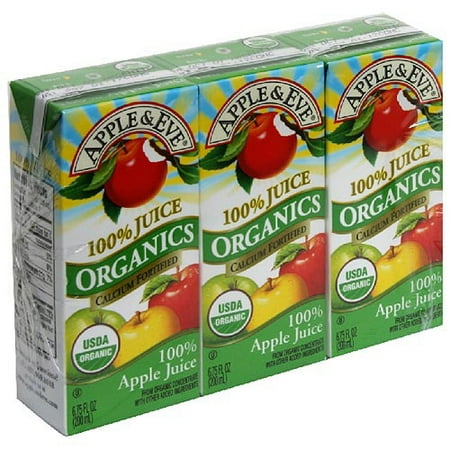 Apple & Eve Organics Apple Juice, 6.75 fl oz, 3ct (Pack of 9)