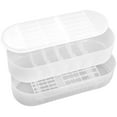 thumbnail image 1 of IFANLANDOR 1Set Battery Storage Box Organizer Rectangular Transparent PP Material Home Use, 1 of 8