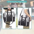 thumbnail image 3 of WOLT | Single Bowling Ball Tote Bag--Shoes up to Mens Size 14 Polyester Beige, 3 of 6