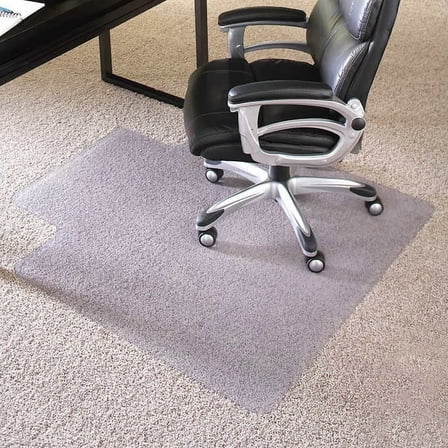 ES ROBBINS Chair Mat for High Pile Carpet, 45 x 53 With Lip, Clear-Free Shipping