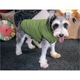 thumbnail image 5 of Ropa de invierno para perros: abrigos y chaquetas abrigadas, chalecos para cachorros de tamaño pequeño, mediano y grande, abrigos de invierno con plumas (M, verde)., 5 of 5