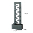 thumbnail image 2 of Hi-Line Gifts Steel Outdoor Garden Water Fountain - 50.25" - Blue, 2 of 5