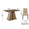 thumbnail image 3 of Juego de Comedor Mesa y 4 Sillas Madesa Oxford Gisele MCI, 3 of 9
