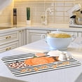 thumbnail image 6 of Autumn Dish Drying Mat for Kitchen Counter Dish Drying Pad Dish Mat, Black Stripe It''s Fall Y''all Buffalo Plaid Drying Mat for Coffee Machine Dish Rack 16x18, 6 of 8