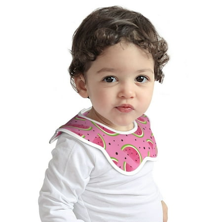

Haiem ROMASA Muslin Baby Bibs Cotton Baby Bandana Drool Bibs for Child Absorbent Newborns Infant Burp Cloths for Teething Drooling(Watermelon )