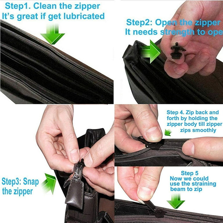 Zipper Slider Puller Instant Zipper Repair Kit Replacement For
