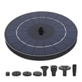 thumbnail image 3 of Solar Bird Bath, Anti Blocking Floating Fountain Pump  For Garden Pools Swimming Pools, Etc, 3 of 8