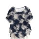 thumbnail image 1 of Camisetas de Manga Corta para las Mujeres Casual Cuello Redondo Cómodo de Lino Camiseta Botón Blusa Top Verano Manga Corta para las Mujeres, 1 of 5