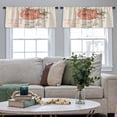 thumbnail image 5 of LALILO Kitchen Curtain Valance Tie Dye Colorful Boho Ink Rod Pocket Window Curtain 52"x 18" Set of 2, 5 of 7