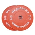 thumbnail image 2 of Premium Color-Coded Rubber Bumper Plates (10-45 LBS), 2 Inch Hole Weight Plates for Strength Training, Gym Weight Plates for Gym Cross & Weight Lifting Plate, 2 of 8