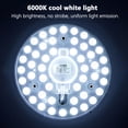 thumbnail image 5 of Foco LED empotrable de techo, ultrafino, CA 110 V, 220 V, 5 W, 9 W, 12 W, 15 W, 18 W, CC 12 V, 24 V, panel de luz LED redondo, 5 of 5