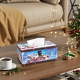 thumbnail image 6 of Christmas Wooden Tissue Box - Top-Slide Opening, Natural Wood Finish, Napkin Storage Box for Home and Restaurant Decor, Anti-Slip Bottom, Durable Wood Construction, 6 of 6